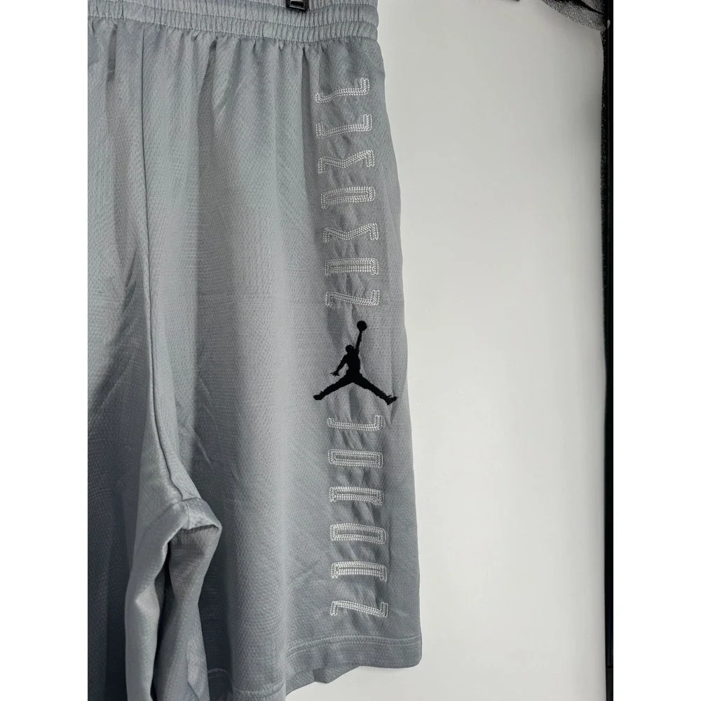 Jordan Dri Fit Athletic Basketball AJ XI Shorts Mens 2XL Jumpman Grey 658514-012